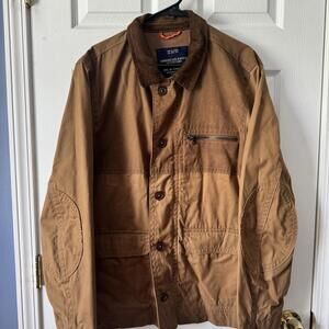 American Eagle Workwear Barn Jacket Mens XL Brown Canvas Cotton Corduroy Collar